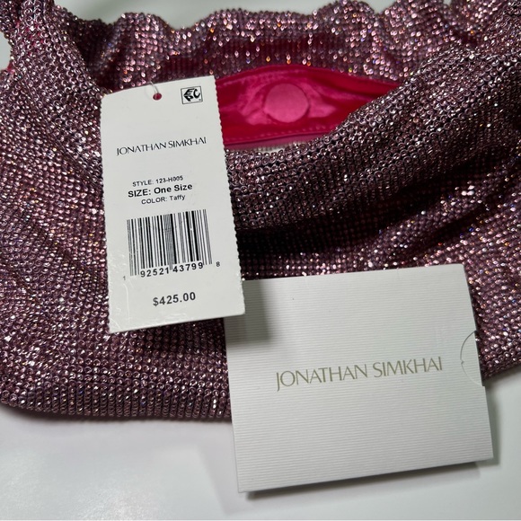 JONATHAN SIMKHAI Ellerie Crystal Mini Bag in Taffy Pink NEW with tag! - Picture 11 of 11